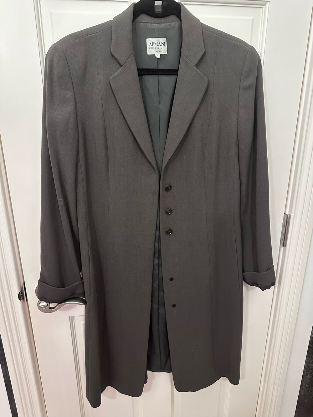 Armani Collezioni Taupe Single-Breasted Blazer